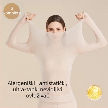 Ženski nylon bazni termalni komplet (gornji dio i hlače) antibakterijski, antistaticki, infracrveno grijanje, brzo sušenje