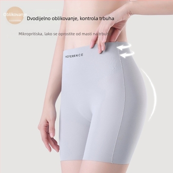 Ženske bokserice s visokim pojasom, prozračne, najlon tkanina, podstava od viskoze, postotak najlona 80–90%