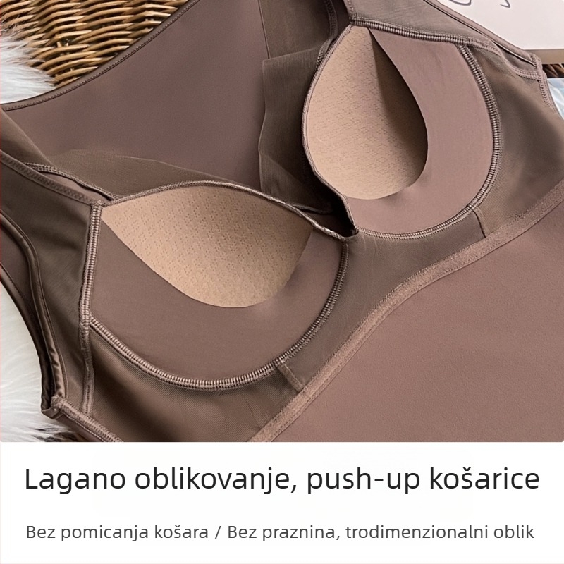 Topli prsluk s grijanjem (stanjivanje, V-izrez, najlon tkanina)
