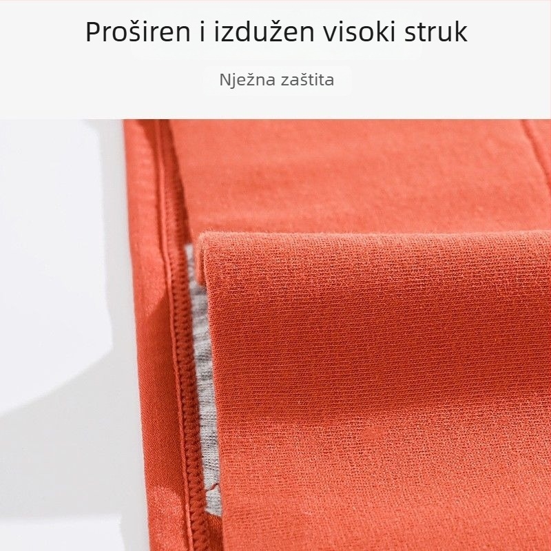Damske pamuk gaćice s visokim strukom za mjesečne dane, zaštita od curenja