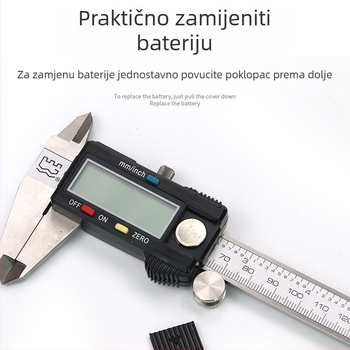 The Great Wall digitalni vernier kaliper, preciznost 0.01 mm, nehrđajući čelik, stolni kaliper