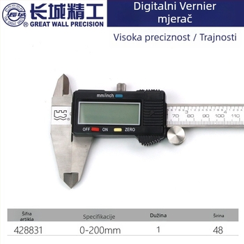 The Great Wall digitalni vernier kaliper, preciznost 0.01 mm, nehrđajući čelik, stolni kaliper