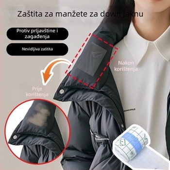 Zaštitna naljepnica za ovratnik - prozirna jednokratna zaštita protiv prljavštine za ovratnik košulje i rukave