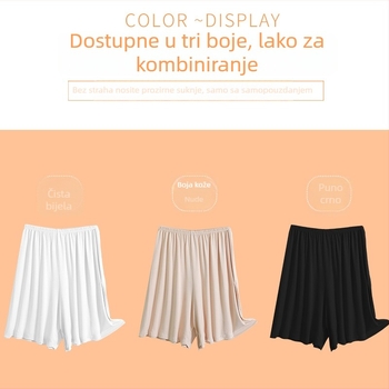 Modalne donje šortse za žene s podstavom, podstavljene culotte s laganim unutarnjim slojem