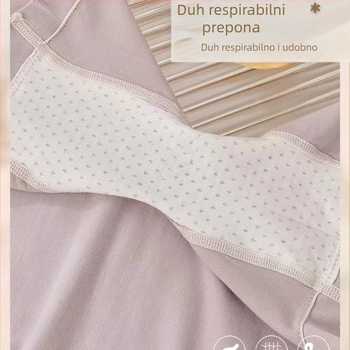 Ženske sigurne hlače bez šavova — modalna tkanina, jednostavna tkanina, srednji pojas, anti-izloženost