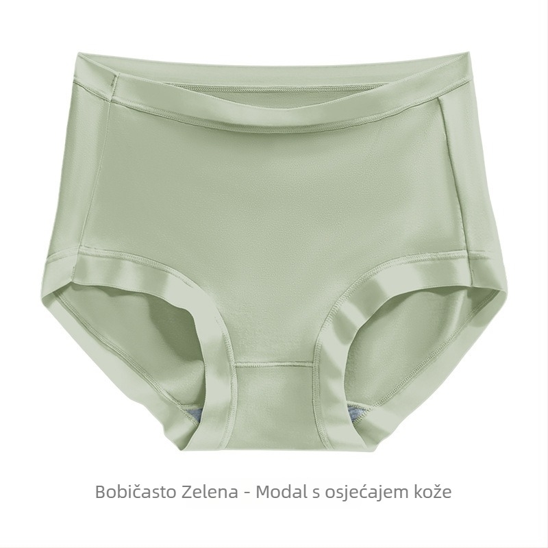 Ženske gaćice od modalnog materijala, bezšivne, 60 vlakana, visoki struk, podizanje bokova, nježan dodir, koži prijateljan, prozračan, plus veličina