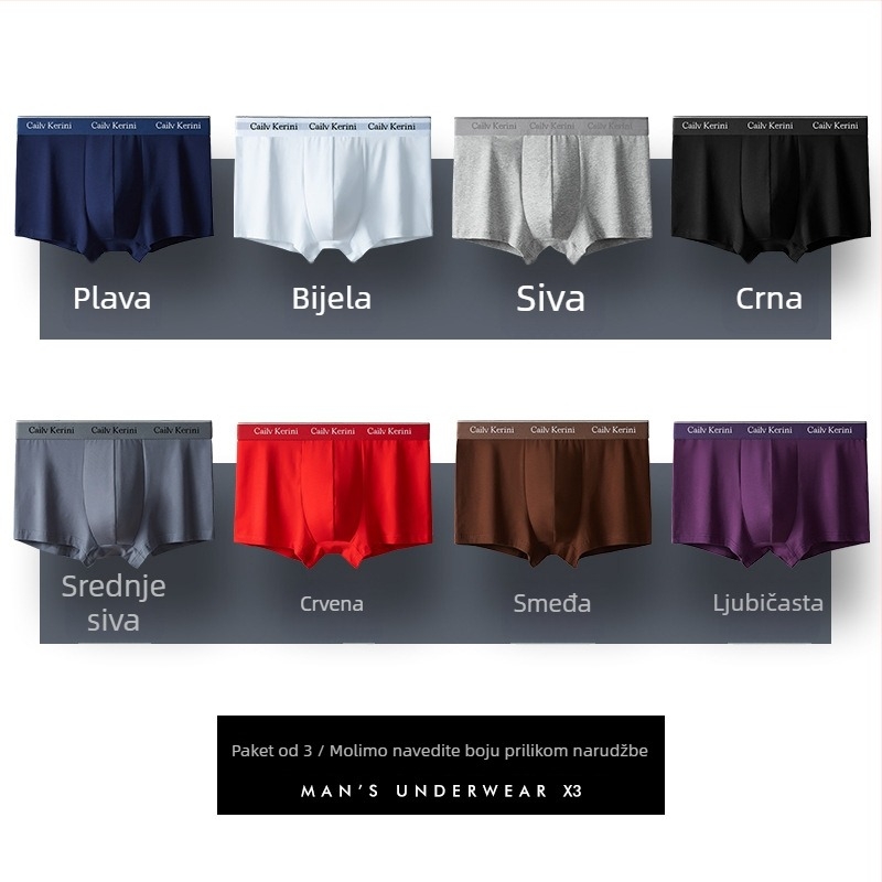 Muške bokserice od čistog pamuka