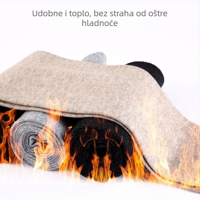 Vunene bezšivne ultra-tanke tople hlače, unisex