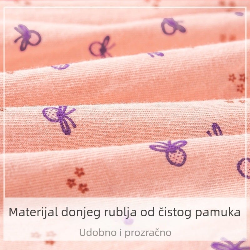 Ženske gaćice visokog struka, 100% pamuk, za starije žene, četiri sezone