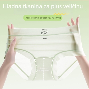 Ženske gaćice od najlona, prozračne podstava u području prepona od 100% pamuka, produženi predeo, antibakterijska zona prepona, tkanina spajanje