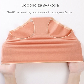 Ženske pamuk gaćice visokog pojasa, jednobojne, s kontrolom trbuha, pamuk podstava