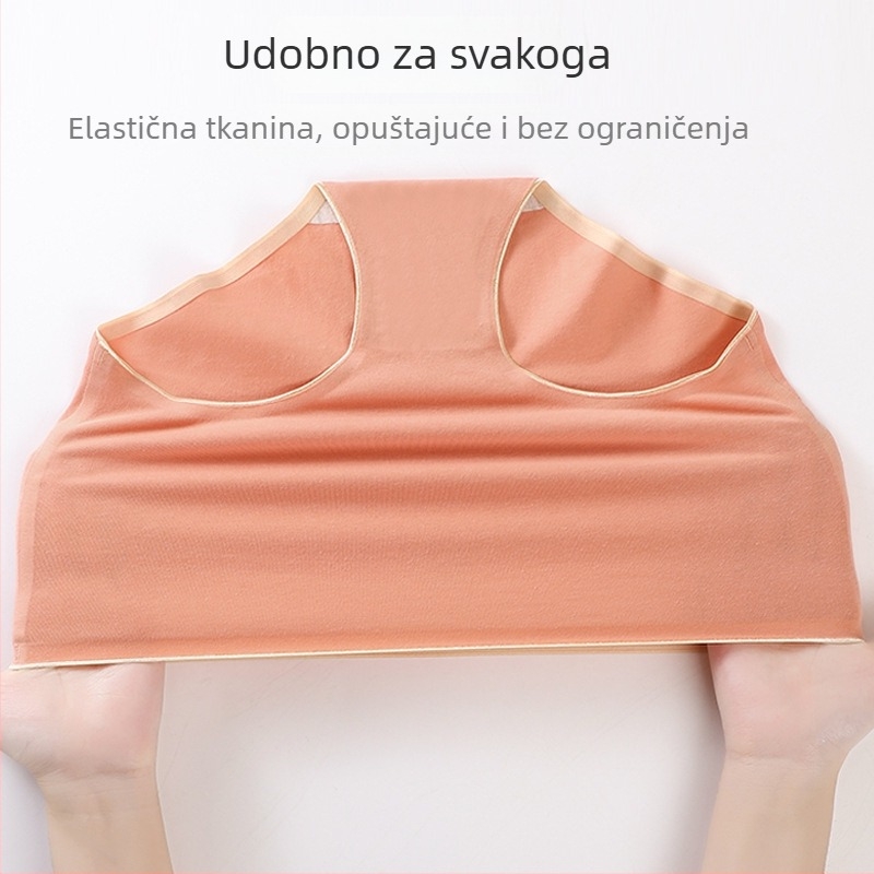 Ženske pamuk gaćice visokog pojasa, jednobojne, s kontrolom trbuha, pamuk podstava