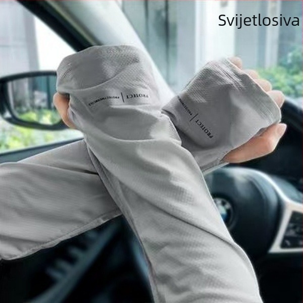 Rukavica za nadlakticu Ice Silk UV zaštita, Nylon-Spandex hlađenje tkanina, glavni udio tkanine 61–70%, Proljeće 2023