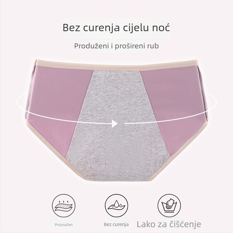 Ženske pamučne gaćice srednje visoke struka, 95% pamuk, podstava 100% pamuk, reljefni uzorak, prozračan