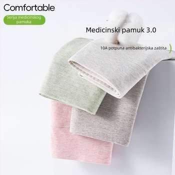 Žensko donje rublje medicinskog razreda 7A, antibakterijsko, 100% pamuk, visoka talija, produženi kroj, plus veličina