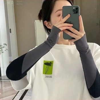 Proširene rukave za zaštitu od sunca - unisex, najlon Ice Silk, mrežasti uzorak, produžena duljina