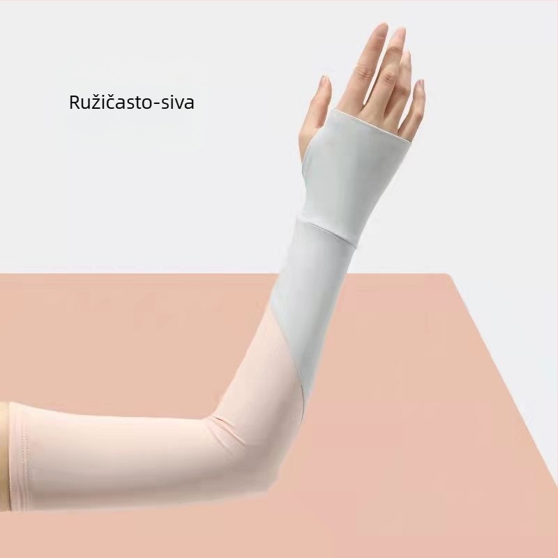 Proširene rukave za zaštitu od sunca - unisex, najlon Ice Silk, mrežasti uzorak, produžena duljina
