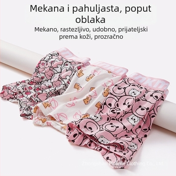 Muške pamučne bokserice s antibakterijskim svojstvima; uzorak: životinjski, geometrijski i anime crtić; srednji pojas; podstava prepona od regenerirane celulozne vlaknine