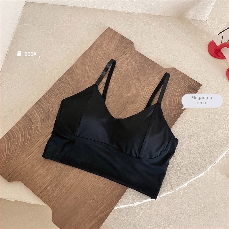 Wrap grudnjak / tube top od ice silk, glavna tkanina najlon, prozračan i anti-izlaganje, trokutasti oblik čašica srednjeg kalupa