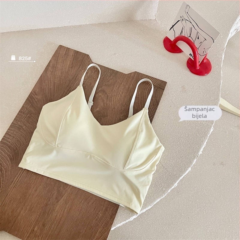 Wrap grudnjak / tube top od ice silk, glavna tkanina najlon, prozračan i anti-izlaganje, trokutasti oblik čašica srednjeg kalupa