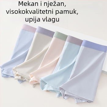 Tinejdžerske muške bokserice od 100% pamuka, prozračne i antibakterijske, srednji pojas, velika veličina