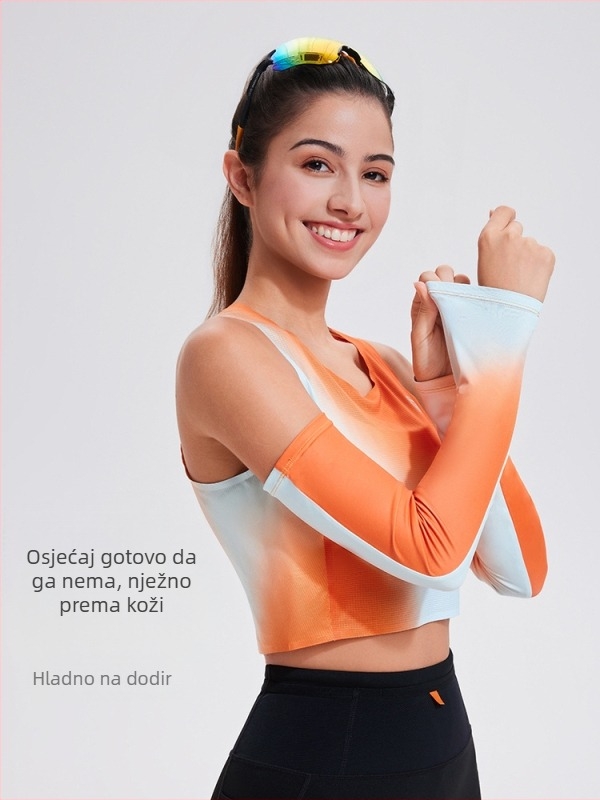 Vanjske rukave za zaštitu od sunca, unisex, poliester, s gradijentnim uzorkom, za biciklizam i aktivnosti na otvorenom