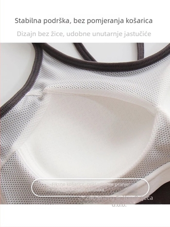 Ženski camisole s lijepim leđima, fiksne naramenice, viskoza 90–95%, ljeto 2025