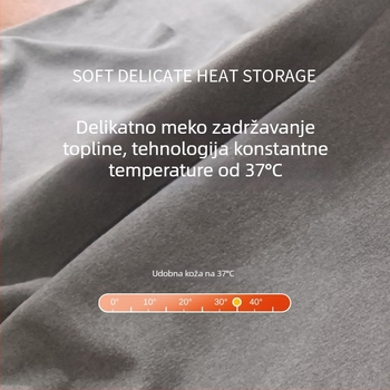 Termalni prsluk s uljem kamelije, unisex, zimska baza, okrugli vrat, jednobojna