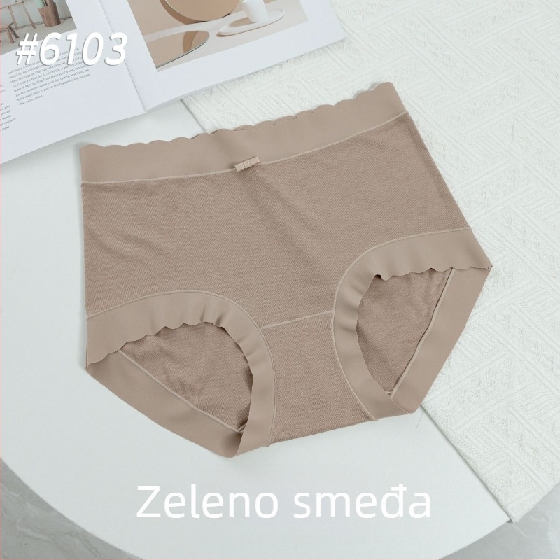 Ženske gaćice visokog struka od kašmira, s mašnicom i podstavom od Mulberry svile
