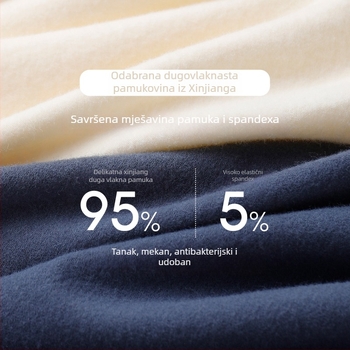 Hlače od pamuka za tinejdžere: brušeni materijal, 95% češani pamuk, srednji pojas, manžetna na kraju, antibakterijske, umjerena toplina