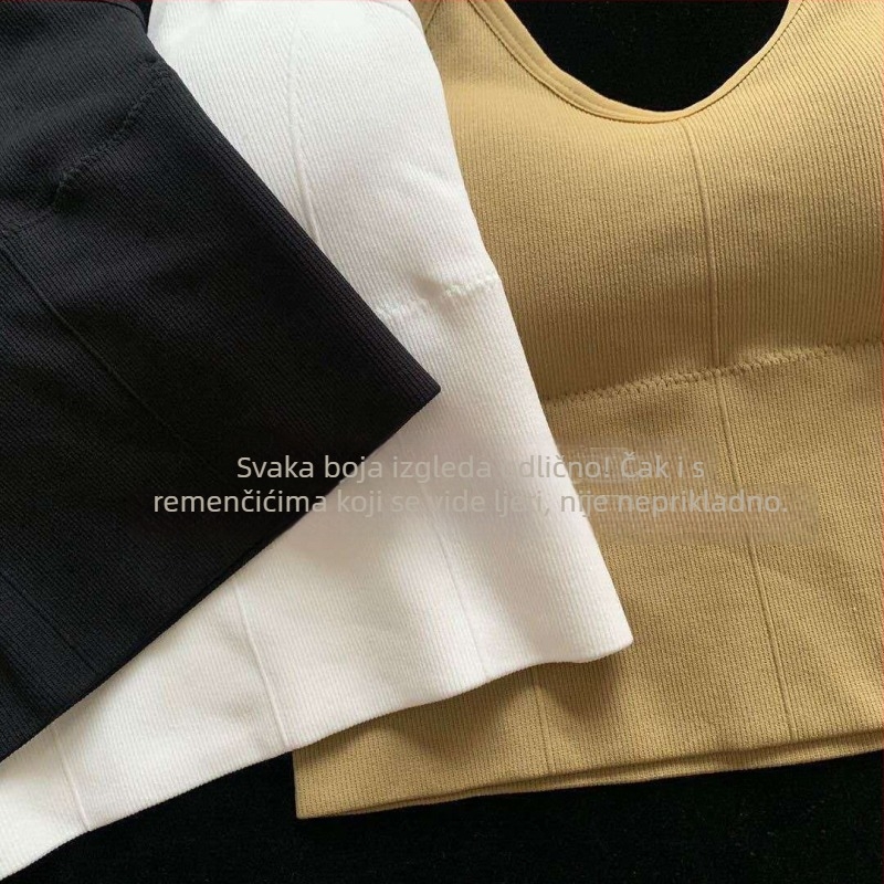 Top za poprsje s omotom — elastični pamuk; glavni materijal: nylon; tip košarice: 3/4; oblik košarice: tanka gornja, deblja donja
