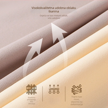 Sigurne šorceve s visokim strukom, antibakterijska naslaga u preponama, prozračan Jacquard ice silk materijal, 80% najlon, podstava prepona 96% viskozna 4% elastan
