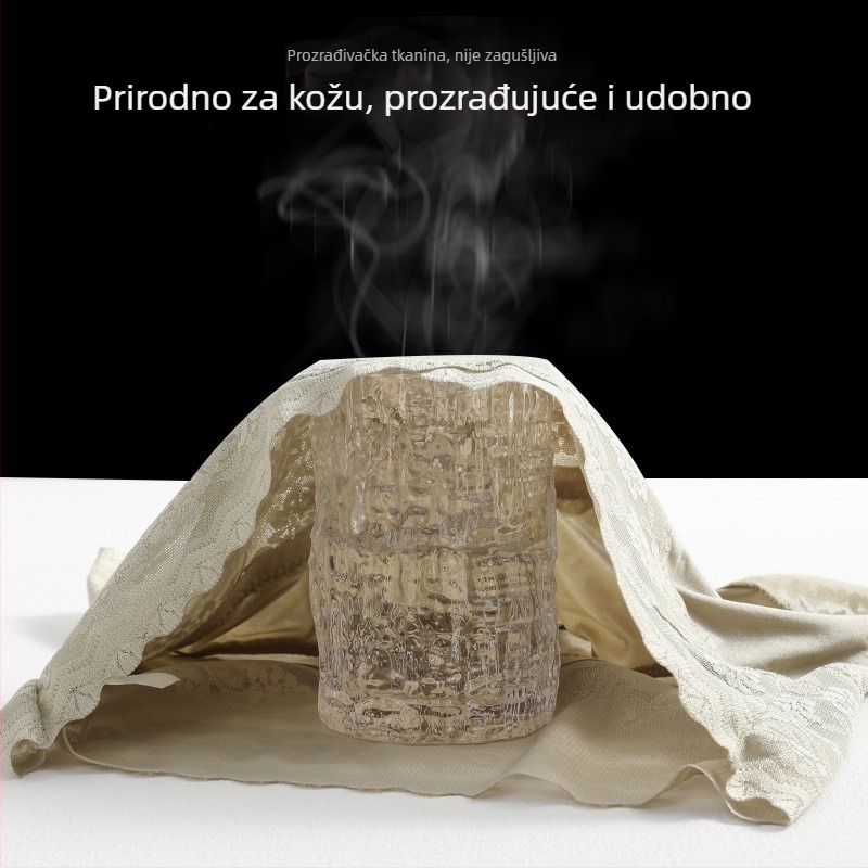 Ženske bešavšne gaćice s visokim strukom, pamuk na preponama, prozračna spandeks smjesa (50-70% spandeks)