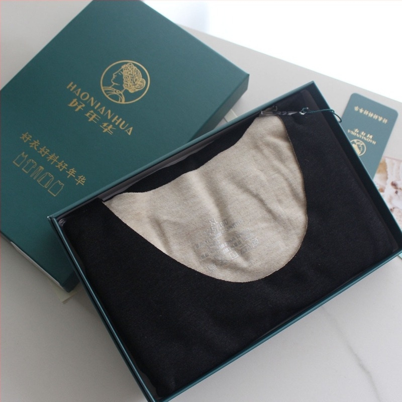 Good Years 6995 Muška bezšivna termalna vesta od kašmira i svile, uskog kroja, dvostruki fleece, okrugli izrez