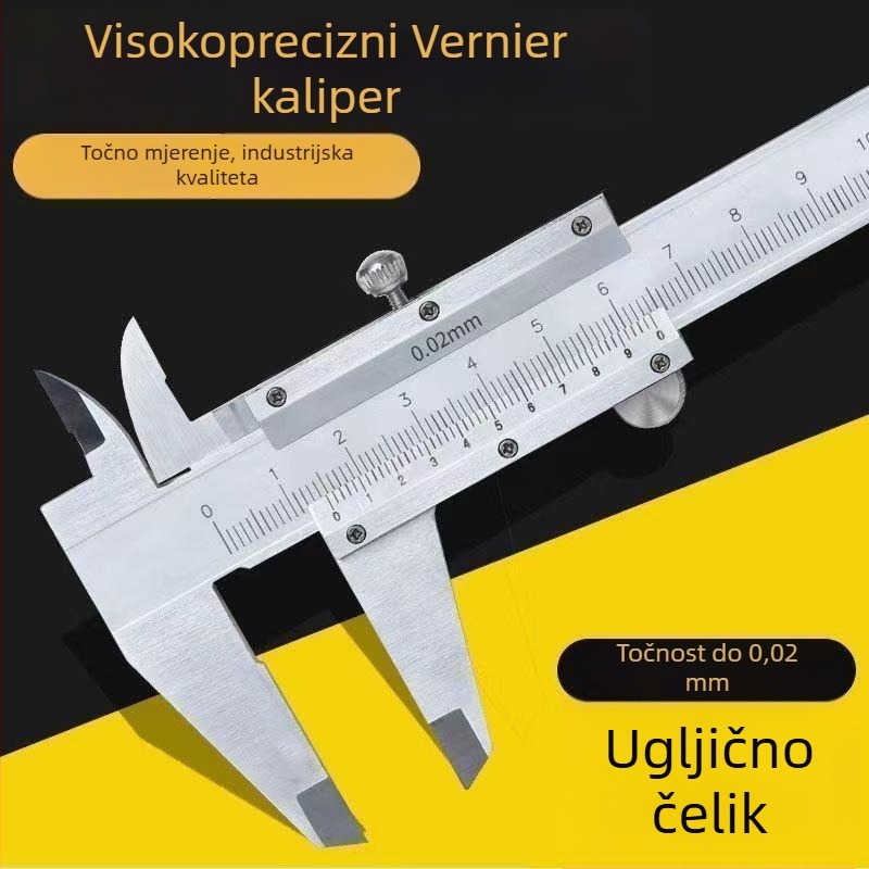 Vernier kaliper, industrijske klase, visoka preciznost, integrirano čelik