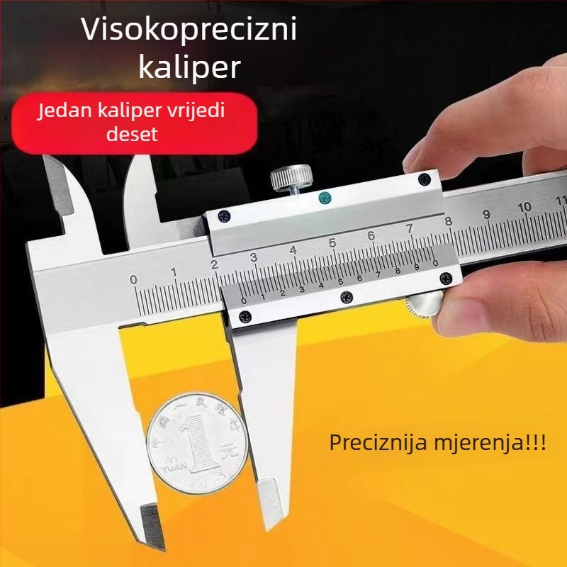 Vernier kaliper, industrijske klase, visoka preciznost, integrirano čelik