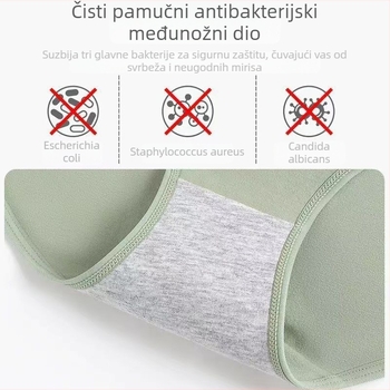 Damske gaćice visokog struka od pamuka, oblikuju trbuh i bokove, udobne, mekane kao oblak, plus veličina