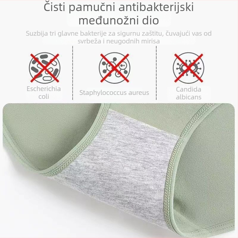 Damske gaćice visokog struka od pamuka, oblikuju trbuh i bokove, udobne, mekane kao oblak, plus veličina