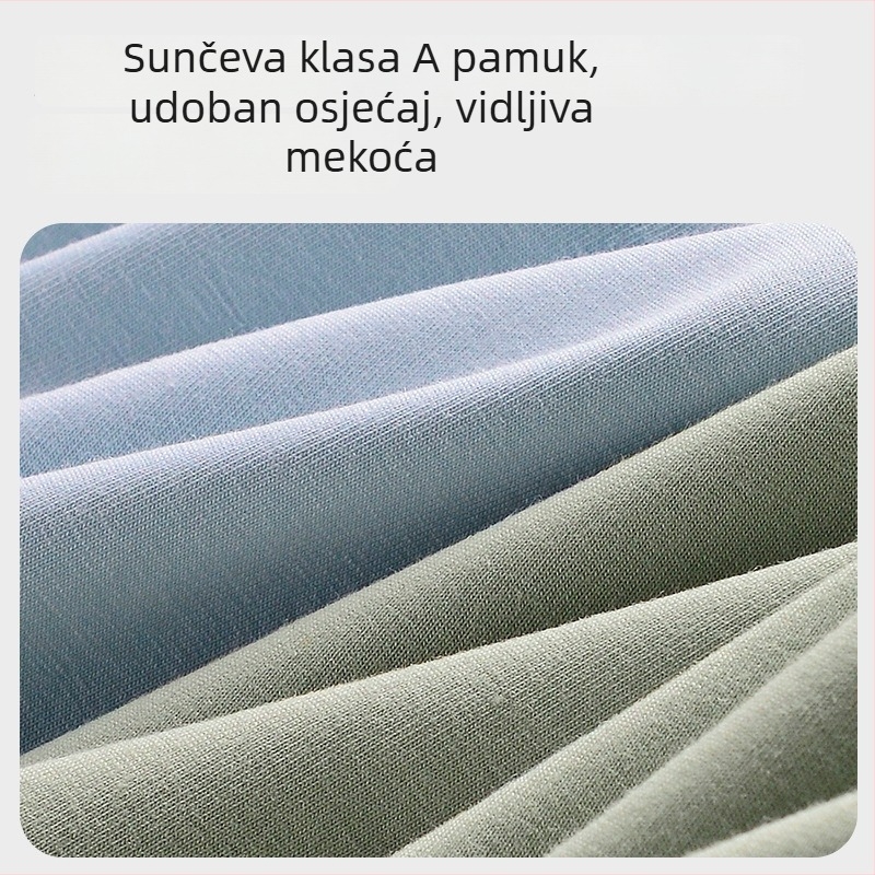 Muške pamučne bokserice, prozračne, srednji pojas, 95–100% pamuka, podstava prepona od viskoze