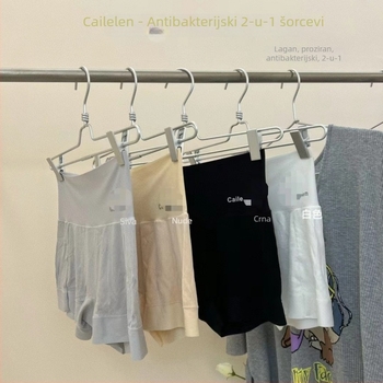 Ženske boxer bokserice s visokim strukom, antibakterijski Ice Silk, prozračni, bez vidljivih linija, podizanje stražnjice