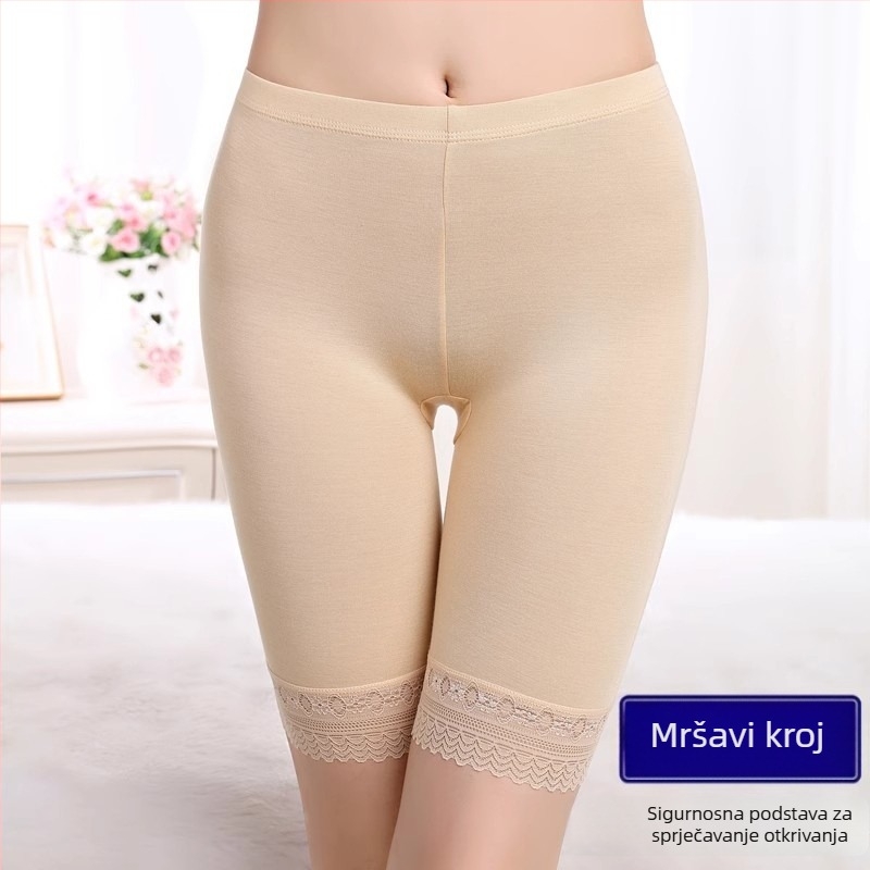 Ženske tanke modal capri leggingi za ljeto, protiv prozirnosti, sigurni kroj, plus veličine