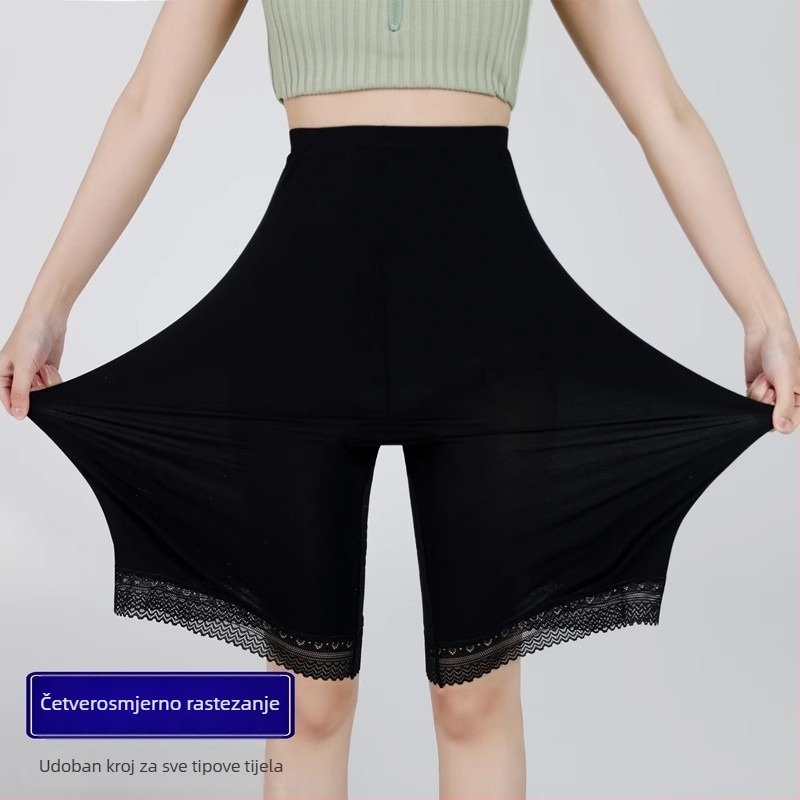 Ženske tanke modal capri leggingi za ljeto, protiv prozirnosti, sigurni kroj, plus veličine