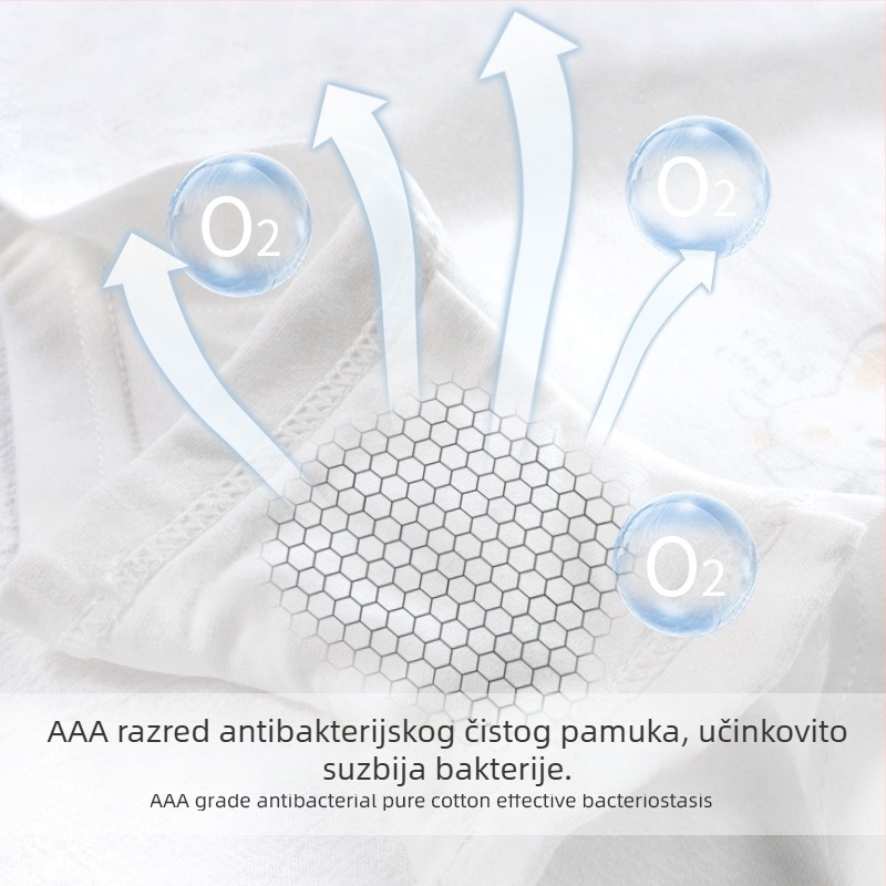 Beth djevojčice pamučne gaćice (95% pamuk; sigurnosna razina Class A; dob 3-8 godina)