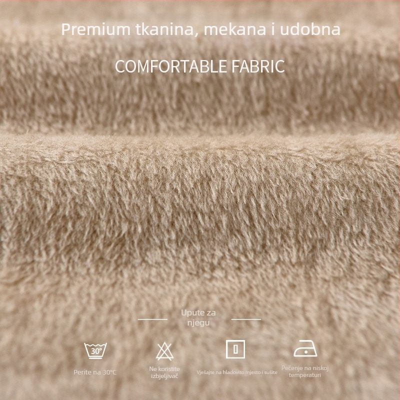 Muška košulja s dugim rukavima, flis podstava, karirani uzorak, širok kroj, japanski retro stil, pamuk