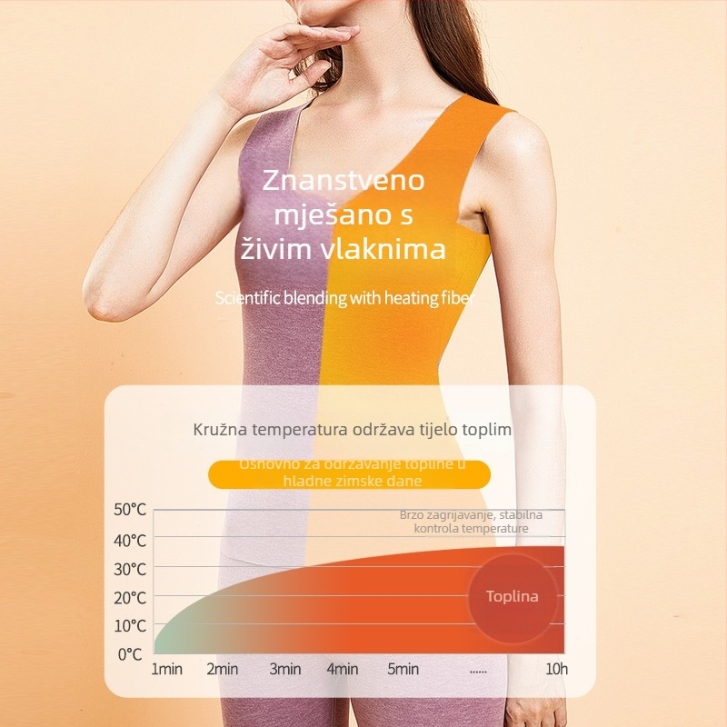 Unisex topla kašmir vest s kružnim izrezom, bez rukava, debela tkanina