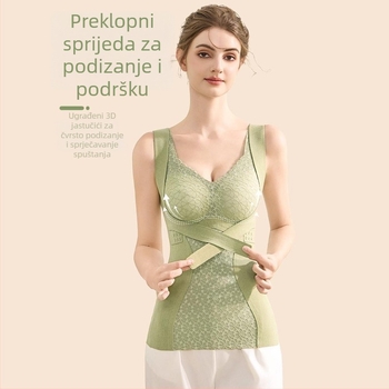 Ženski termalni prsluk s integriranim jastučićima za prsni dio, flis podstava, uski kroj