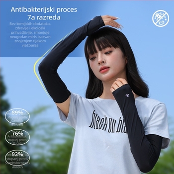 Unisex UV zaštitne rukave od najlona s Ice Silk za ljeto - tanke, termotransfer, gradski commuter stil