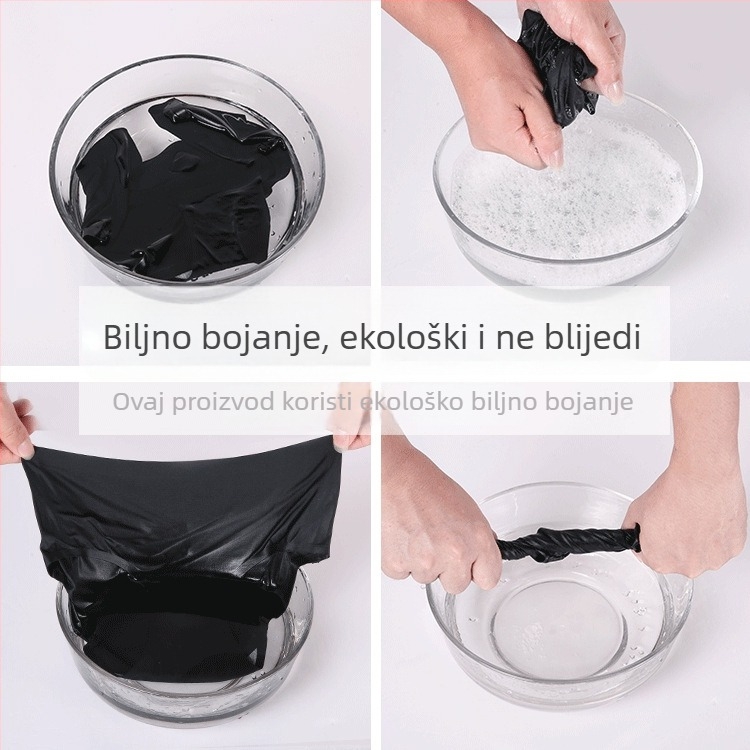 Bezšivne ženske gaćice od ice silk, prozračne, srednje visoki struk, pamukasta podstava u području prepona, jednobojne bikini gaćice za veće veličine