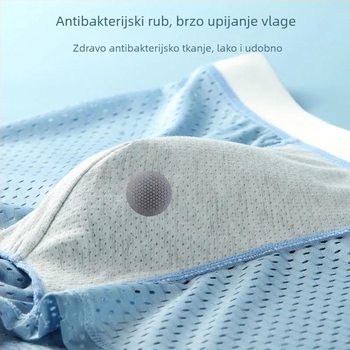 Muške bokserice – prozračan, brzo sušeći poliester gaće s pletenom mrežom, srednji porast, uzorak slova/brojevi
