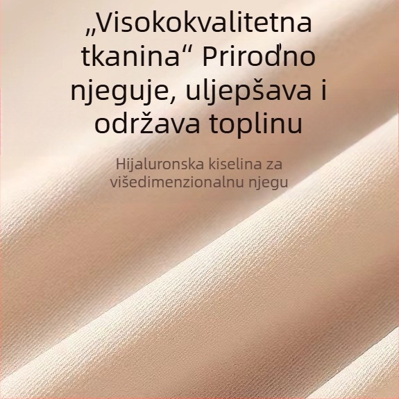 Ženski najlonski termalni set za bazni sloj, izuzetno tanak gornji dio s dugim rukavima i hlače, okrugli izrez, jesen-zima
